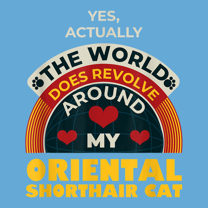 The World Revolves Around My Oriental Shorthair Cat Funny Basic Youth T-shirt | Artistshot