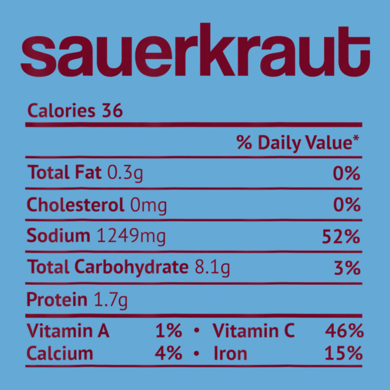 Sauerkraut Nutrition Fact Thanksgiving Christmas Basic Youth T-shirt by cm-arts | Artistshot