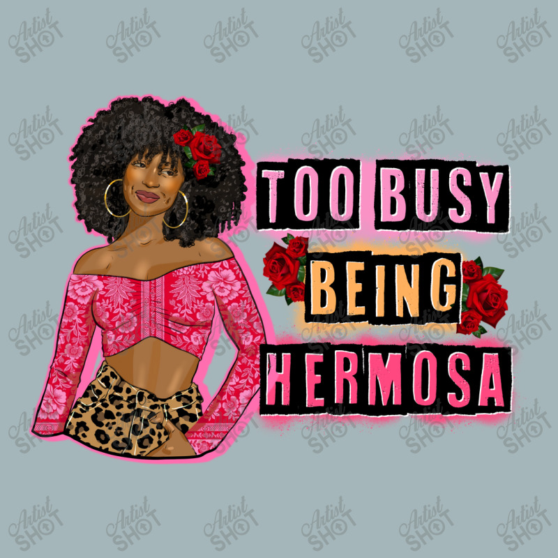 Too Busy Being Hermosa Unisex Sherpa-Lined Denim Jacket by afrowomandigitalshop@gmail.com | Artistshot