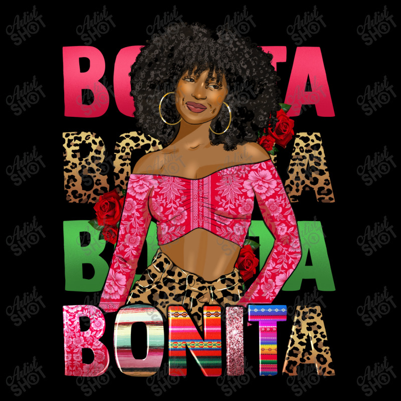 Bonita Afro Latina Woman Cropped Hoodie by afrowomandigitalshop@gmail.com | Artistshot