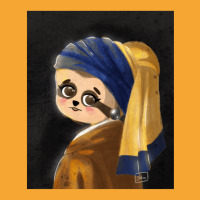 Sloth With A Pearl Earing For Friend Basic T-shirt | Artistshot