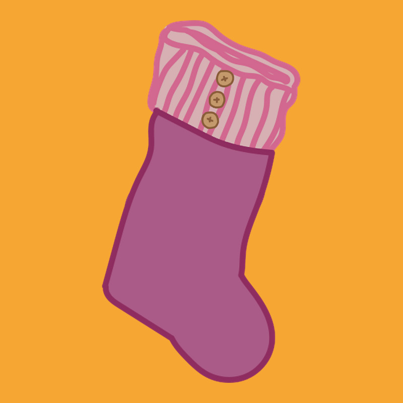 Pink Christmas Stocking Basic T-shirt by Bertrand Angulo | Artistshot