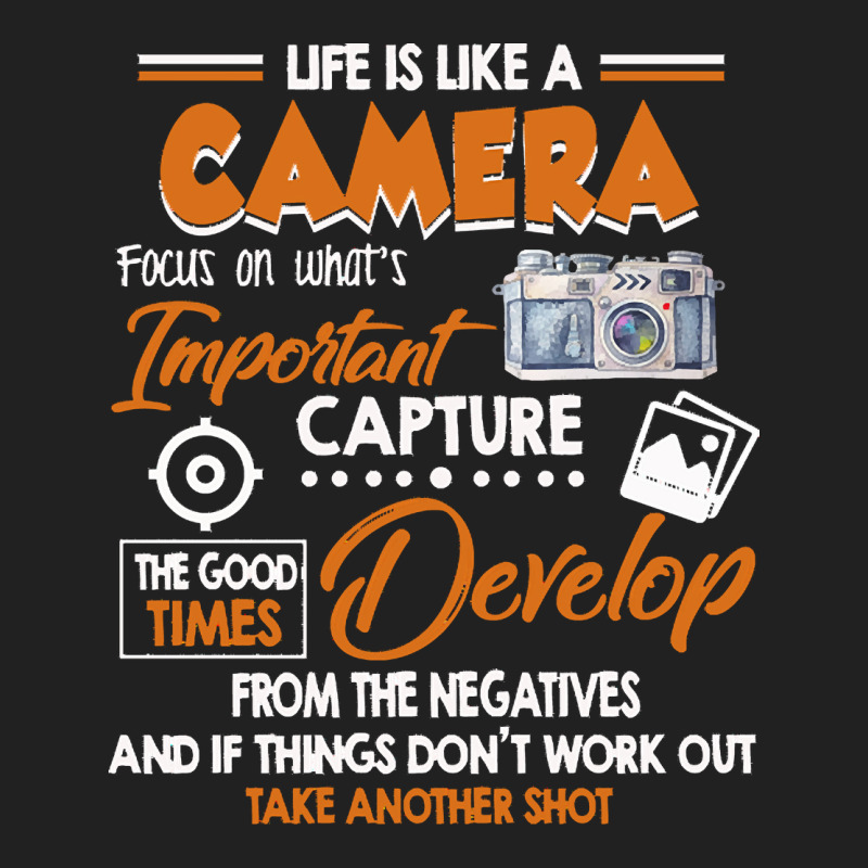 Funny Photographer Gift Vintage Photography Life Is Like A Camera I'm  Basic T-shirt | Artistshot