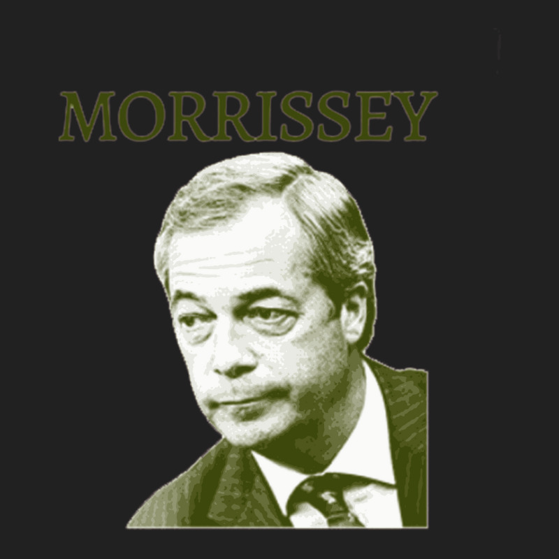 Morrissey Nigel Farage Parody Design Basic T-shirt by XerxesPrice | Artistshot