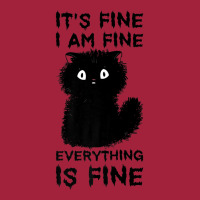 It's Fine I'm Fine Everything Is Fine Stressed Out Black Cat Premium T Basic T-shirt | Artistshot