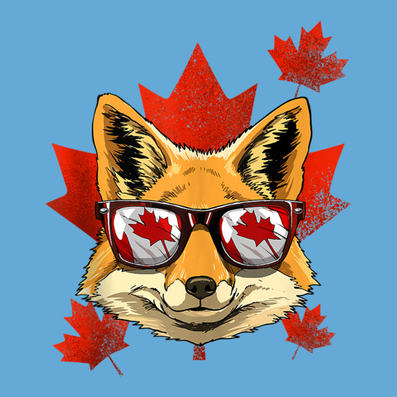 Canadian Fox Maple Tree Leaf Canada Flag Animal Fox Lover Tank Top Basic Youth T-shirt by cm-arts | Artistshot