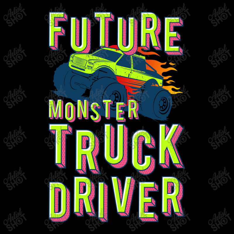 Kids Future Monster Truck Driver | Racing Lovers Cropped Sweater by John Phillips | Artistshot