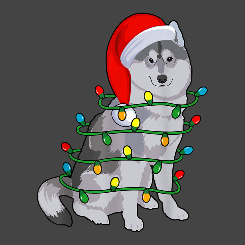 Siberian Husky Santa Christmas Tree Lights Xmas Gifts Boys Basic Youth T-shirt by Prismatic | Artistshot