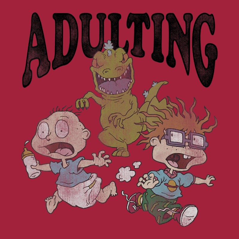 Rugrats Running From Reptar And Adulting Basic Youth T-shirt by cm-arts | Artistshot