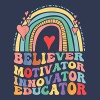 Believer Motivator Innovator Educator Retro Teacher T Shirt Basic Youth T-shirt | Artistshot