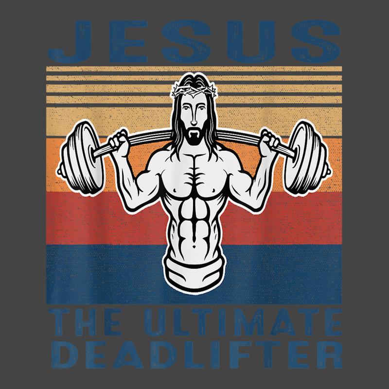 Jesus The Ultimate Deadlifter Gym Working Out Funny Vintage T Shirt Basic Youth T-shirt by cm-arts | Artistshot