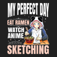 My Perfect Day Anime Ramen Sketching Japanese Aesthetic Girl T Shirt Basic Youth T-shirt | Artistshot