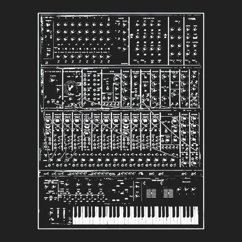 Synthesizer, Analog, Vintage, Modular, 80s, 70s, Synth, Keyboard, Pian Basic T-shirt | Artistshot