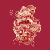 Howl_s Moving Castle In Red Basic T-shirt | Artistshot