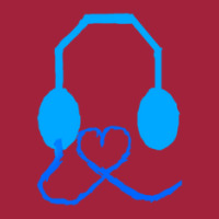 Blue Headphones With Love 1 Basic T-shirt | Artistshot