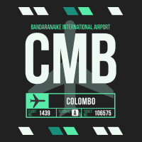 Colombo (cmb) Airport Code Baggage Tag Basic T-shirt | Artistshot