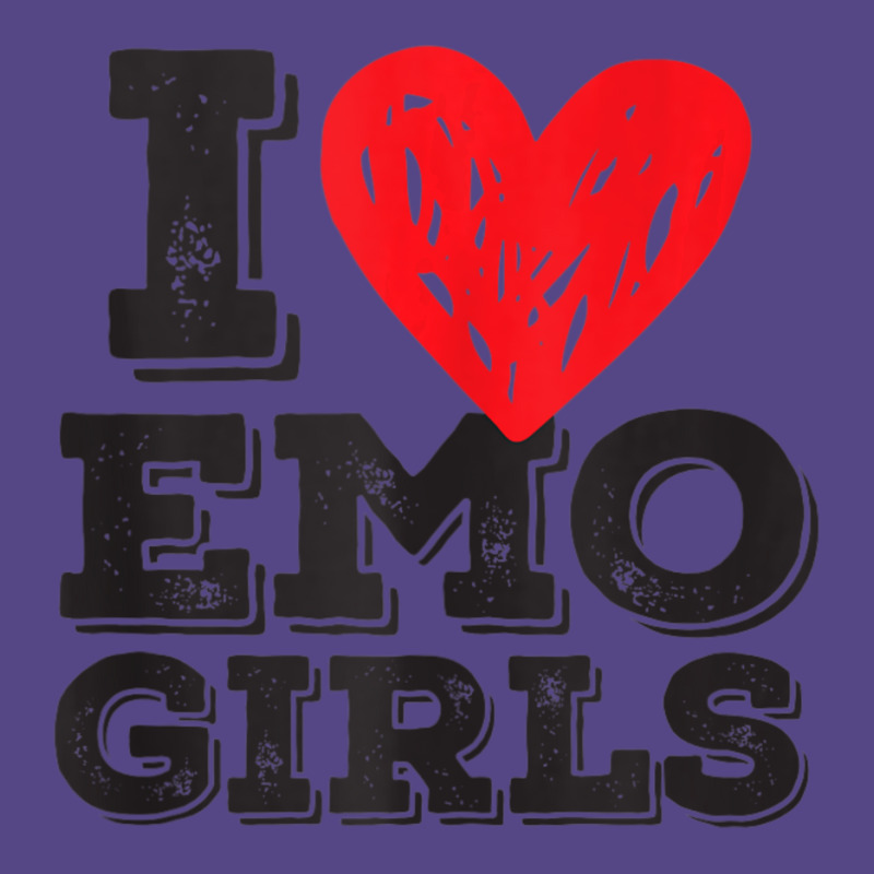 I Love Emo Girls Heart Gothic Girl Lover Quote Saying Basic T-shirt by cm-arts | Artistshot