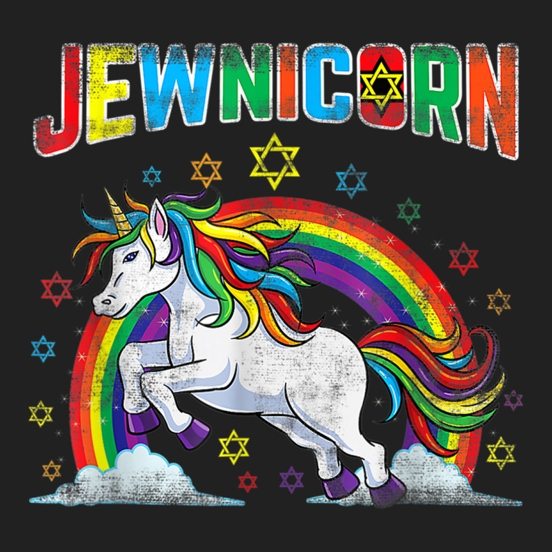 Jewnicorn Jewish Unicorn Hanukkah Chanukah Basic T-shirt | Artistshot