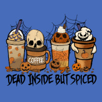 Dead Inside But Spiced Pumpkin Halloween Spooky Season Ghost Pullover Basic T-shirt | Artistshot