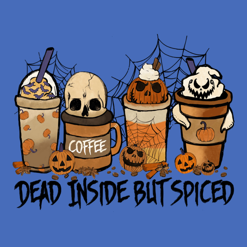 Dead Inside But Spiced Pumpkin Halloween Spooky Season Ghost Pullover Basic T-shirt by cm-arts | Artistshot