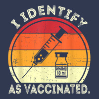 I Identify As Vaccinated Vintage Vaccine T Shirt Basic T-shirt | Artistshot