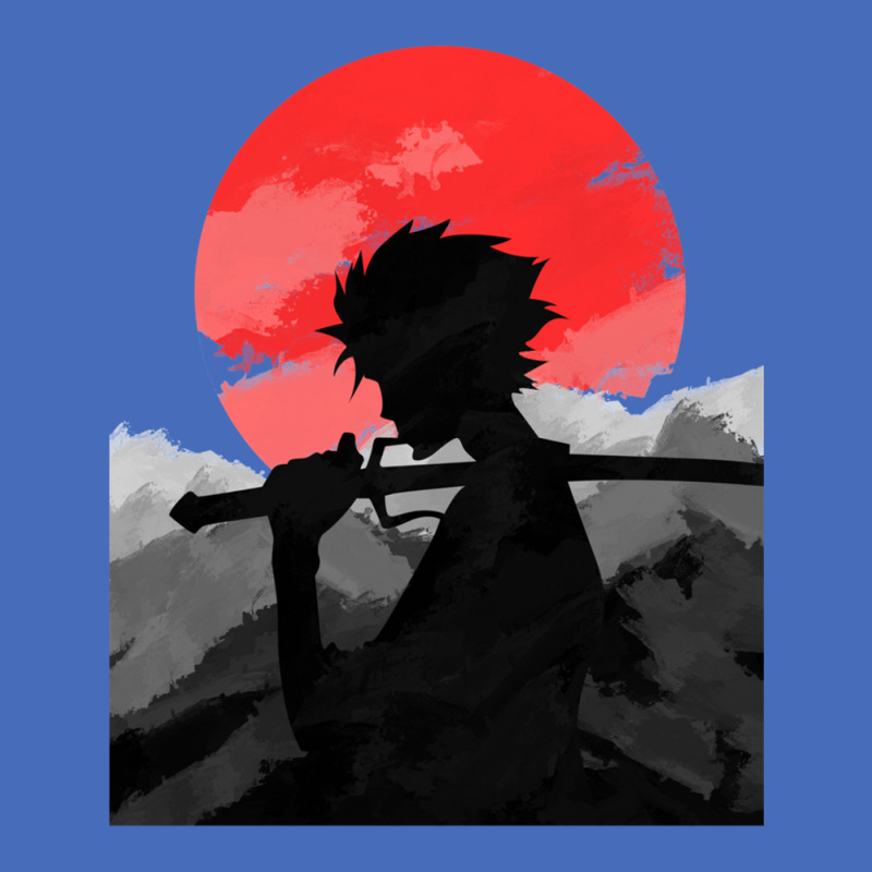 Samurai With Sunset Basic T-shirt by CharlesGrooms | Artistshot