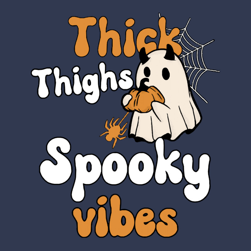 Thick Thighs Spooky Vibes Thick Thighs Spooky Vibes - Retro Groovy Vin Basic T-shirt | Artistshot