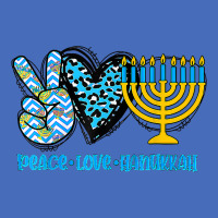 Peace Love Hanukkah Leopard Hanukkah Menorah Jewish Basic T-shirt | Artistshot