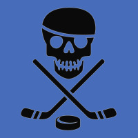 Cool Ice Pirate Hockey Products White On Black Sticker Basic T-shirt | Artistshot