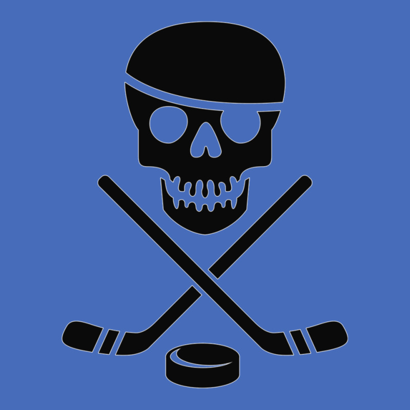 Cool Ice Pirate Hockey Products White On Black Sticker Basic T-shirt | Artistshot