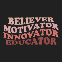 Believer Motivator Innovator Educator Retro Teacher Life Basic Youth T-shirt | Artistshot