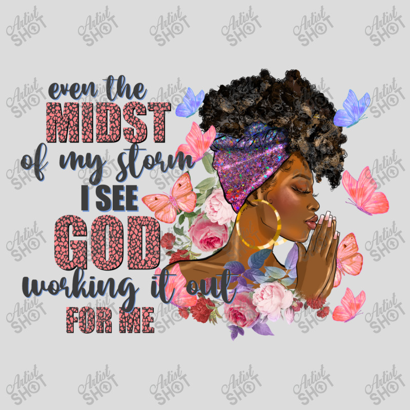 Even The Midst Of My Storm I See God Black Woman G Men's Polo Shirt | Artistshot