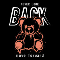 Never Look Back Move Forward Typography Design Baby Tee | Artistshot