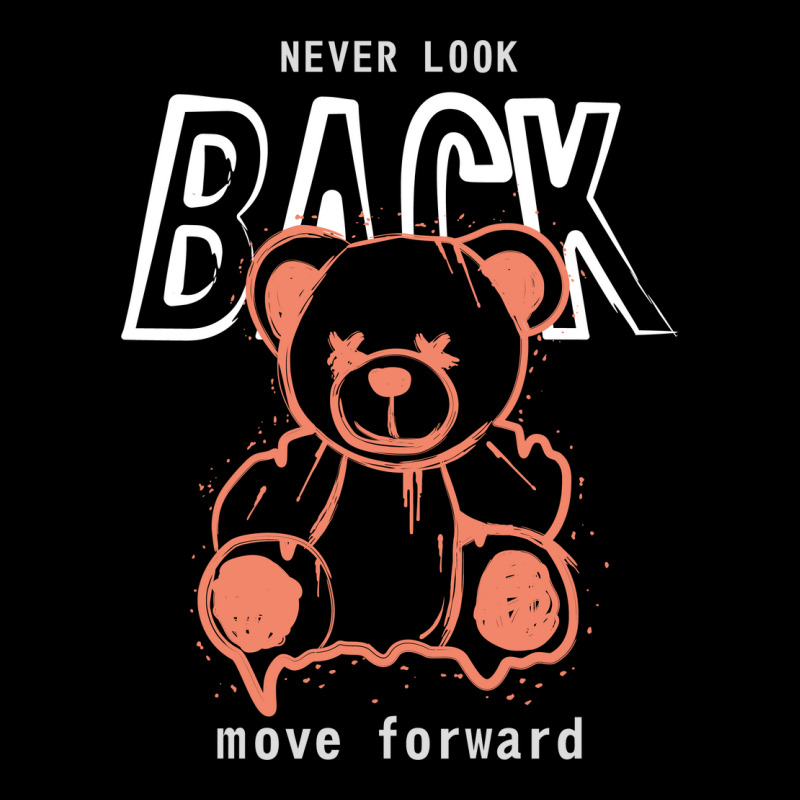 Never Look Back Move Forward Typography Design Long Sleeve Baby Bodysuit by Kenneth Rorer | Artistshot