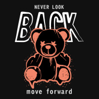 Never Look Back Move Forward Typography Design Baby Beanies | Artistshot