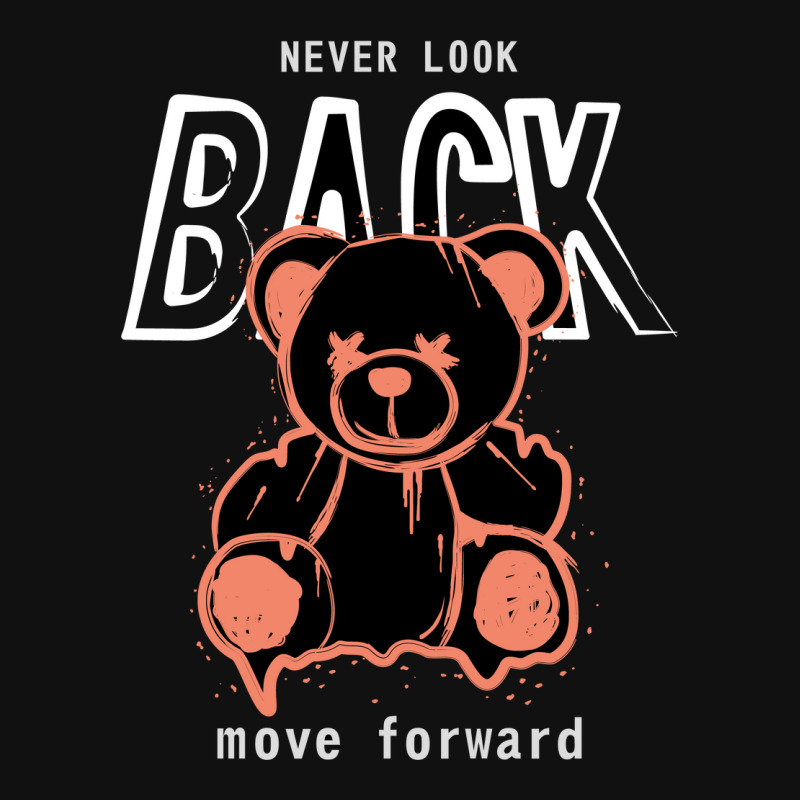 Never Look Back Move Forward Typography Design Baby Beanies by Kenneth Rorer | Artistshot