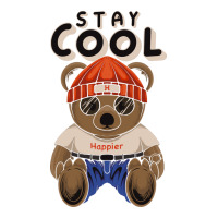 Teddy Bear Illustration Sitting Stay Cool In Hand Sticker | Artistshot