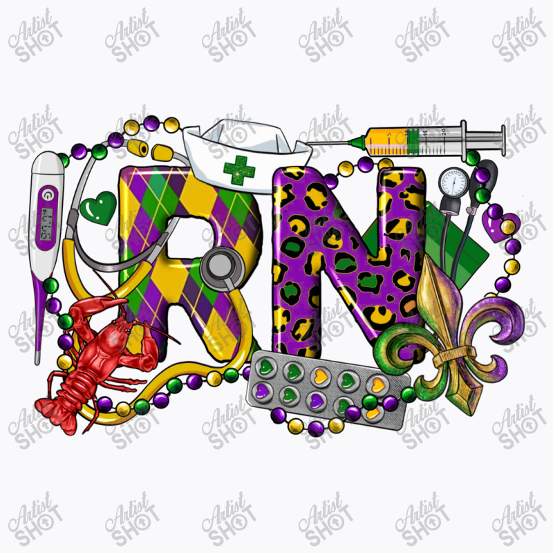 Rn Registered Nurse Mardi Gras T-shirt | Artistshot