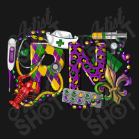 Rn Registered Nurse Mardi Gras Flannel Shirt | Artistshot