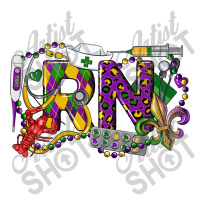 Rn Registered Nurse Mardi Gras 3/4 Sleeve Shirt | Artistshot