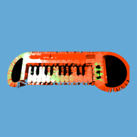 Retro Red Keyboard Synthesiser - Glitchy Mix Basic T-shirt | Artistshot