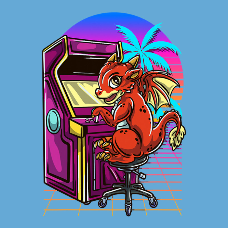 Cyberpunk Arcade Gaming Dragon Video 1 Basic T-shirt by RobertTaylor | Artistshot