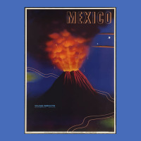 Vintage Mexico Travel Poster - Volcano Basic T-shirt | Artistshot