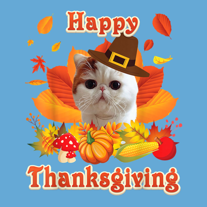 Happy Thanksgiving Exotic Shorthair Cat I'm Thankful For My T Shirt Basic T-shirt by alishia3asa | Artistshot