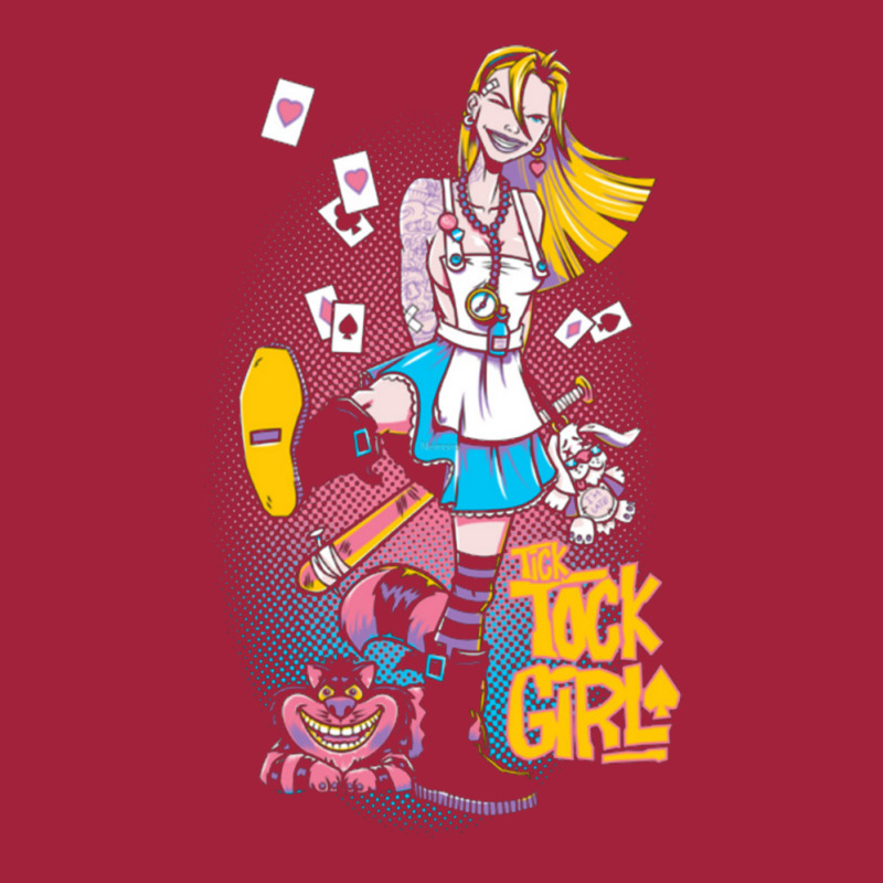 Tick Tock Girl Basic T-shirt by cm-arts | Artistshot