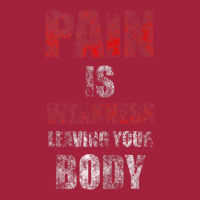 Pain Is Weakness Leaving Your Body Vintage Workout Training Basic T-shirt | Artistshot