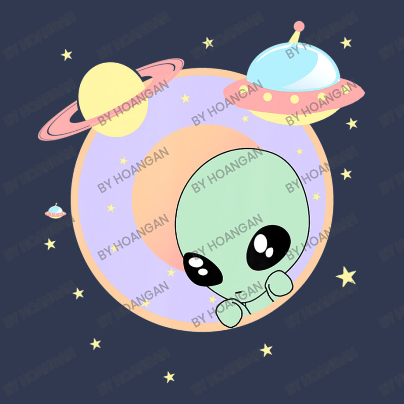 Chibi Alien Kawaii Pastel Cute Green Man Space Ufo Basic Youth T-shirt | Artistshot