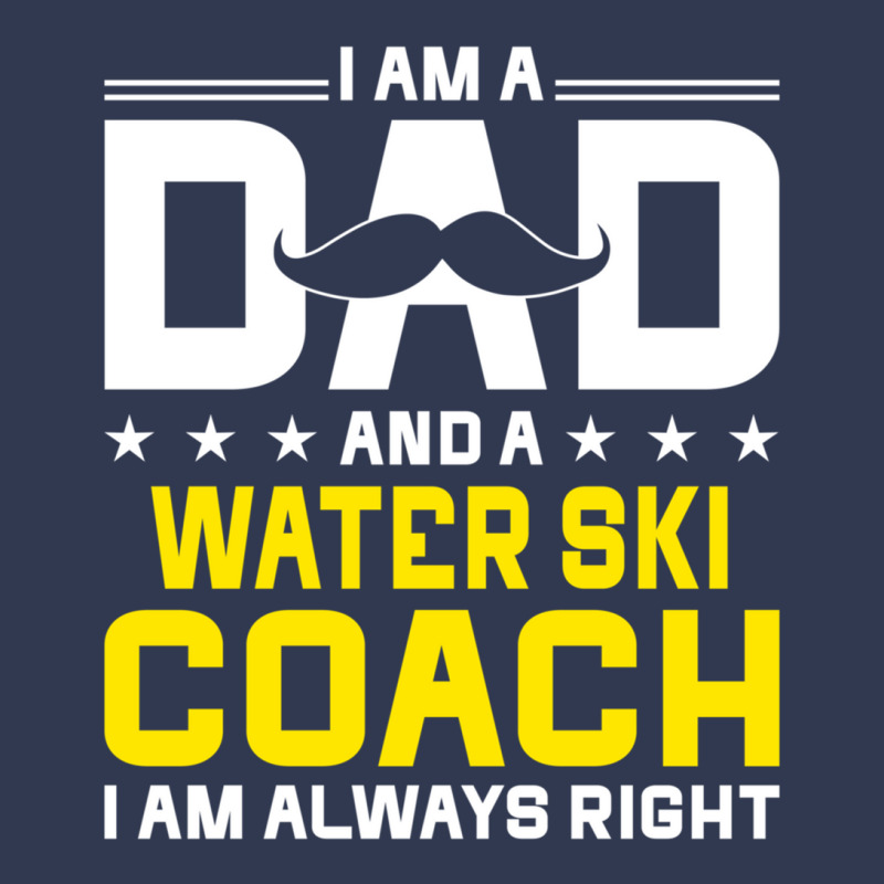 Dad Water Ski Coach Always Right Funny Water Ski Coach Humor Long Slee Basic Youth T-shirt by cm-arts | Artistshot