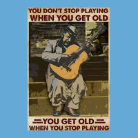 You Don't Stop Playing When You Get Old   Man With Guitar   Guitarist  Basic T-shirt | Artistshot