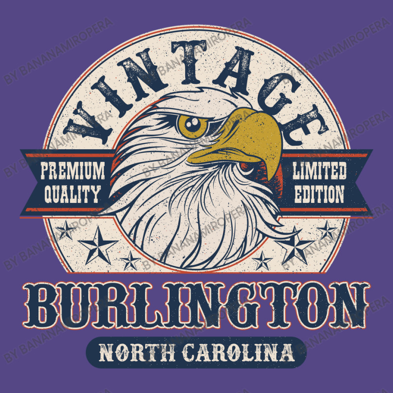 Retro Bald Eagle Burlington North Carolina Vintage Limited Edition Basic T-shirt | Artistshot